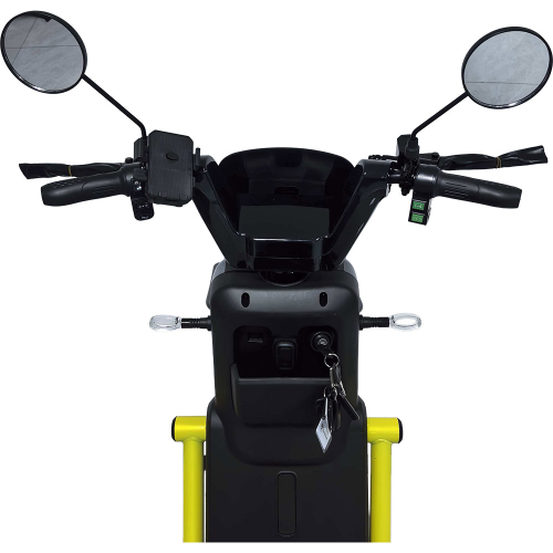 Велосипед з електромотором SPARK BOOST 14" 72V/1200W/25Ah сірий з жовтим