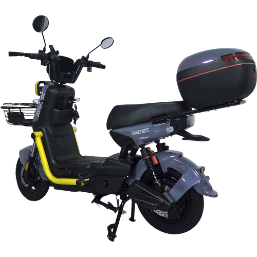Велосипед з електромотором SPARK BOOST 14" 72V/1200W/25Ah сірий з жовтим