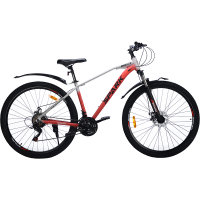 Велосипед SPARK BREEZE (колеса – 29", алюмінієва рама – 17") сірий з червоним