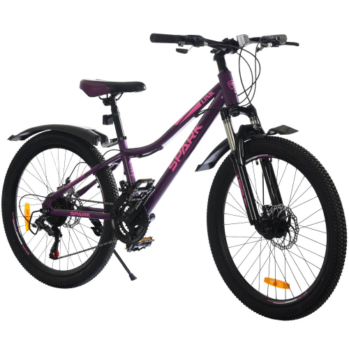Велосипед SPARK LINK (колеса - 24", сталева рама - 12") фіолетовий Велосипед SPARK LINK (колеса - 24", сталева рама - 12") фіолетовий