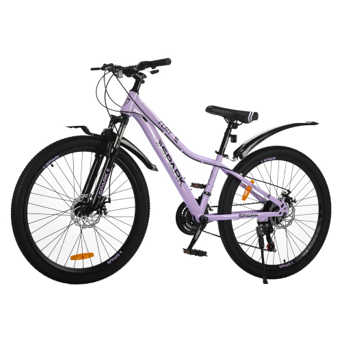 Велосипед SPARK FURY (колеса - 26", сталева рама - 13") бузковий