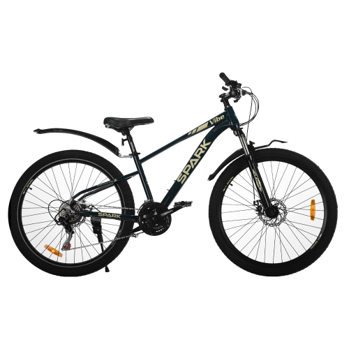 Велосипед SPARK VIBE (колеса – 27,5", сталева рама – 15") темно-зелений