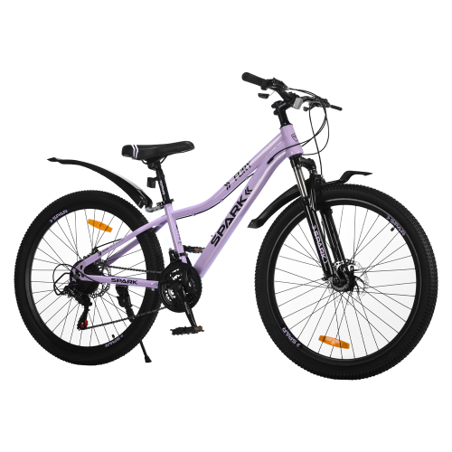 Велосипед SPARK FURY (колеса - 26", сталева рама - 13") бузковий