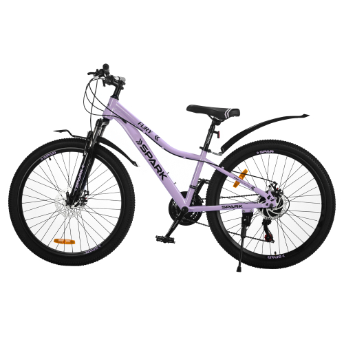 Велосипед SPARK FURY (колеса - 26", сталева рама - 13") бузковий