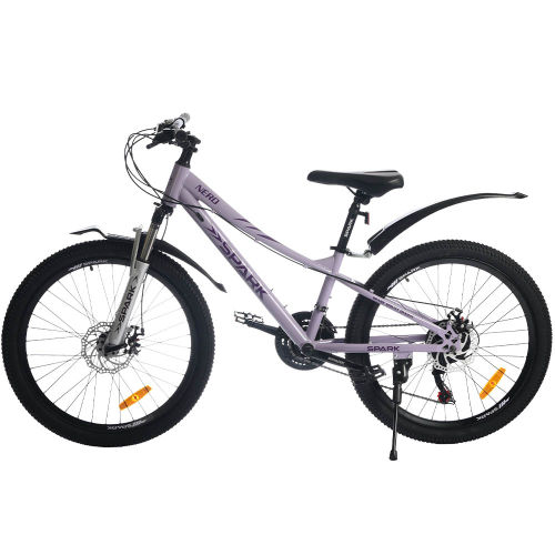 Велосипед SPARK NERO (колеса - 24", сталева рама - 12") світло-бузковий Велосипед SPARK NERO (колеса - 24", сталева рама - 12") світло-бузковий