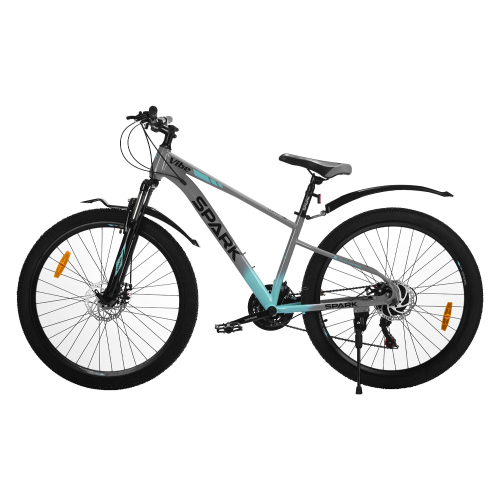 Велосипед SPARK VIBE (колеса - 27,5", сталева рама - 15") сірий з бірюзовим