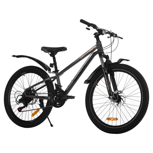 Велосипед SPARK HOLD (колеса - 24", сталева рама - 11") темно-графітовий Велосипед SPARK HOLD (колеса - 24", сталева рама - 11") темно-графітовий