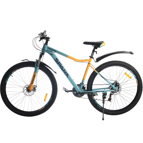 Велосипед SPARK VECTOR (колеса - 29", стальная рама - 19") голубой с желтым
