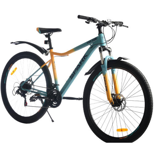 Велосипед SPARK VECTOR (колеса - 29", стальная рама - 19") голубой с желтым