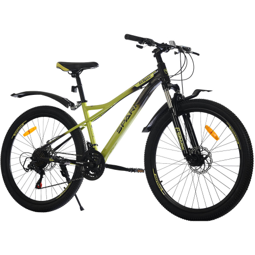 Велосипед SPARK ECLIPSE (колеса – 26", сталева рама – 13") салатовий з чорним Велосипед SPARK ECLIPSE (колеса – 26", сталева рама – 13") салатовий з чорним