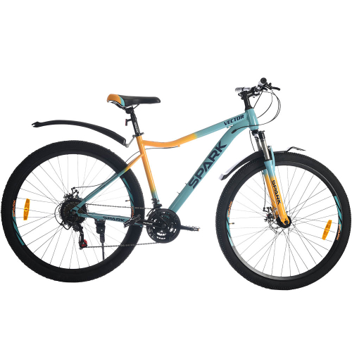 Велосипед SPARK VECTOR (колеса - 29", стальная рама - 19") голубой с желтым