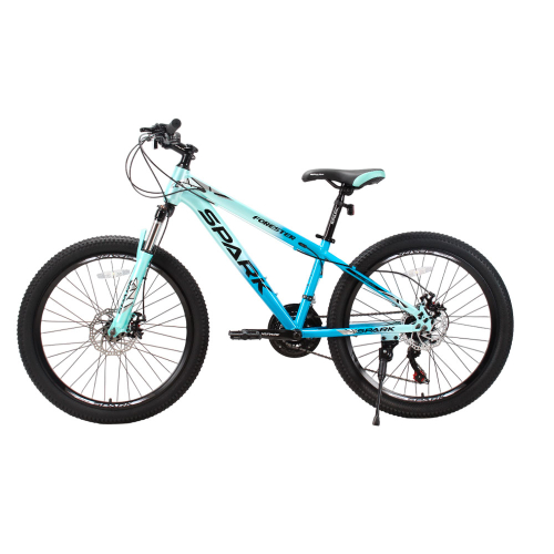 Велосипед SPARK FORESTER JR. (колеса - 24", сталева рама - 13") блакитний з бірюзовим