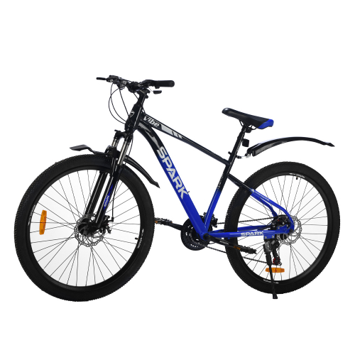 Велосипед SPARK VIBE (колеса – 27,5", сталева рама – 17") чорний з синім Велосипед SPARK VIBE (колеса – 27,5", сталева рама – 17") чорний з синім