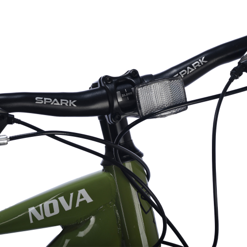 Велосипед SPARK NOVA (колеса – 29", сталева рама – 17") оливковий