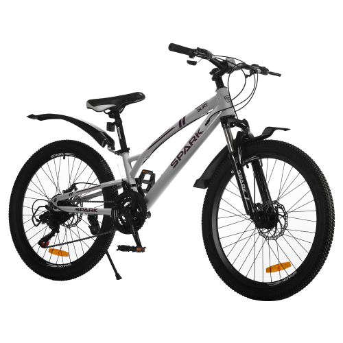 Велосипед SPARK SURF (колеса - 24", сталева рама - 11") сірий Велосипед SPARK SURF (колеса - 24", сталева рама - 11") сірий