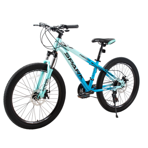 Велосипед SPARK FORESTER JR. (колеса - 24", сталева рама - 13") блакитний з бірюзовим