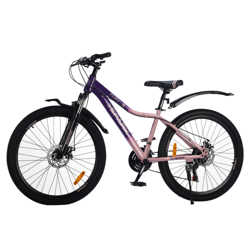 Велосипед SPARK FURY (колеса - 26", сталева рама - 15") фіолетовий з персиковим Велосипед SPARK FURY (колеса - 26", сталева рама - 15") фіолетовий з персиковим