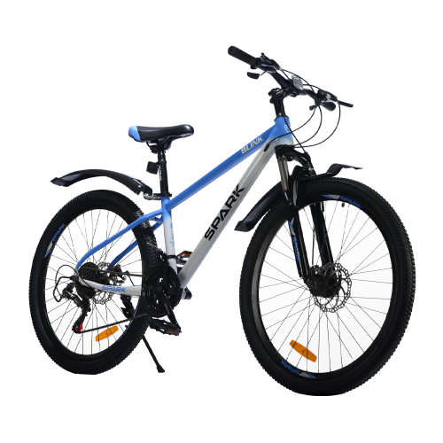 Велосипед SPARK BLINK (колеса - 26", сталева рама - 13") синій із сірим Велосипед SPARK BLINK (колеса - 26", сталева рама - 13") синій із сірим