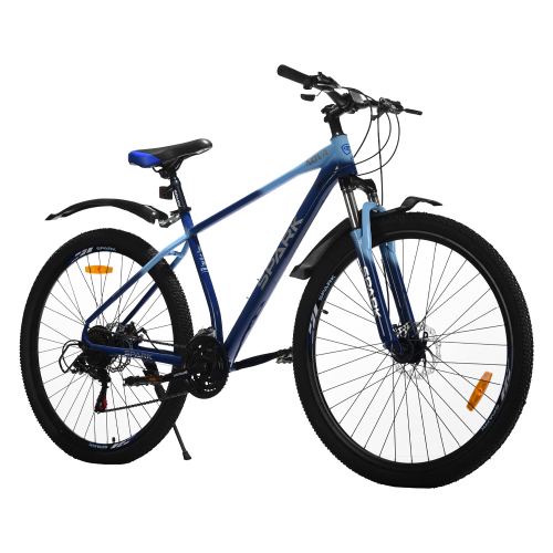 Велосипед SPARK NOVA (колеса – 29", сталева рама – 19") темно-синій з блакитним