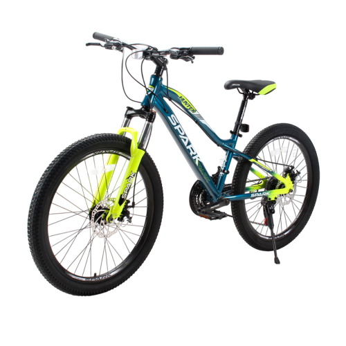 Велосипед SPARK HUNTER JR. (колеса - 24", алюмінієва рама - 12") темно-синій з жовтим