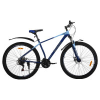 Велосипед SPARK NOVA (колеса - 29", стальная рама - 19") тёмно-синий с голубым