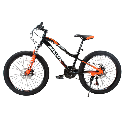 Велосипед SPARK HUNTER JR. (колеса - 24", алюмінієва рама - 12") чорний з оранжевим