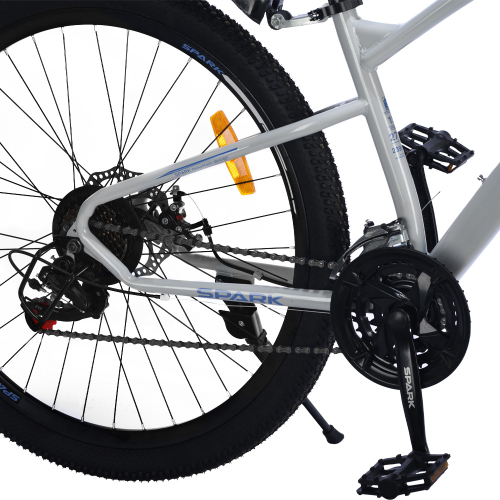 Велосипед SPARK BLITZ (колеса - 27,5", сталева рама - 15") синій із сірим