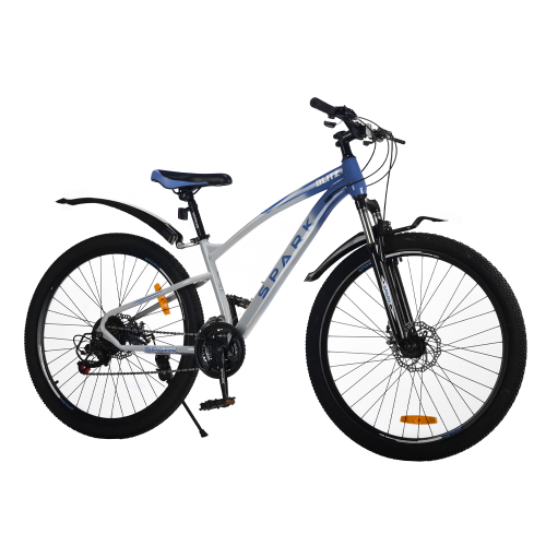 Велосипед SPARK BLITZ (колеса - 27,5", сталева рама - 15") синій із сірим
