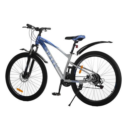 Велосипед SPARK BLITZ (колеса - 27,5", сталева рама - 15") синій із сірим