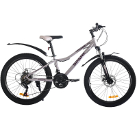 Велосипед SPARK LINK (колеса - 24", стальная рама - 12") светло-сиреневый
