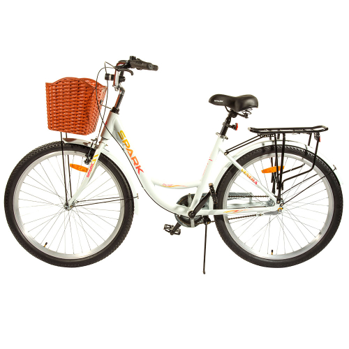 Велосипед SPARK PLANET-3 VENERA (алюмінієва рама - 17", колеса 26") (з кошиком, білий) Велосипед SPARK PLANET-3 VENERA (алюмінієва рама - 17", колеса 26") (з кошиком, білий)
