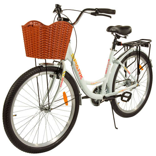 Велосипед SPARK PLANET-3 VENERA (алюмінієва рама - 17", колеса 26") (з кошиком, білий) Велосипед SPARK PLANET-3 VENERA (алюмінієва рама - 17", колеса 26") (з кошиком, білий)