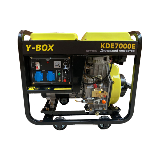Генератор дизель KDE7000E 4.5/5.0KW однофазний, 220V (двигун 186FE) Y-BOX