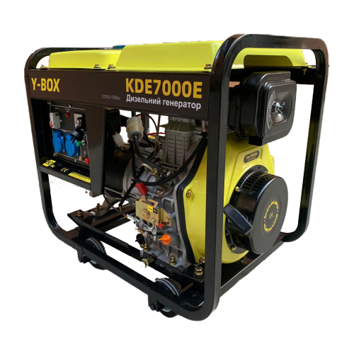 Генератор дизель KDE7000E 4.5/5.0KW однофазний, 220V (двигун 186FE) Y-BOX