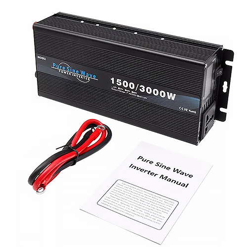 Інвертор HOULI 1500W / 3000W чиста синусоїда перетворювач напруги Інвертор HOULI 1500W / 3000W чиста синусоїда перетворювач напруги