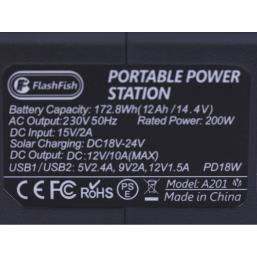 Портативна зарядна станція A201 Flashfish (48000MAH) (200W)