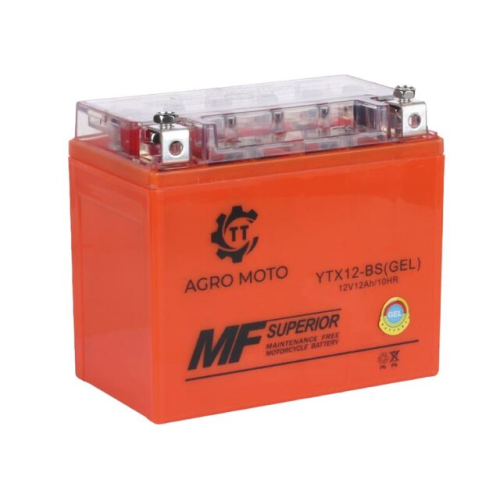 Аккумулятор гелевий YTX12-BS 12(10)АH 150*87*130 мм помаранчевий - OUTDO