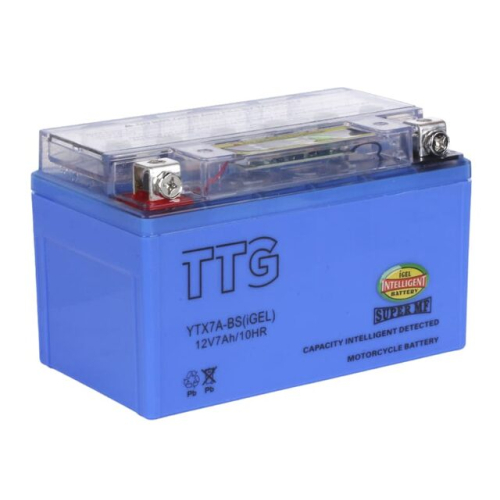 Акумулятор гелевий YTX7A-BS 7АH 150*87*94 мм синій, з індикатором TTG - OUTDO
