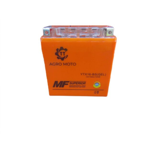 Акумулятор гелевий YTX16-BS 14АH 150*87*161 мм помаранчевий - OUTDO