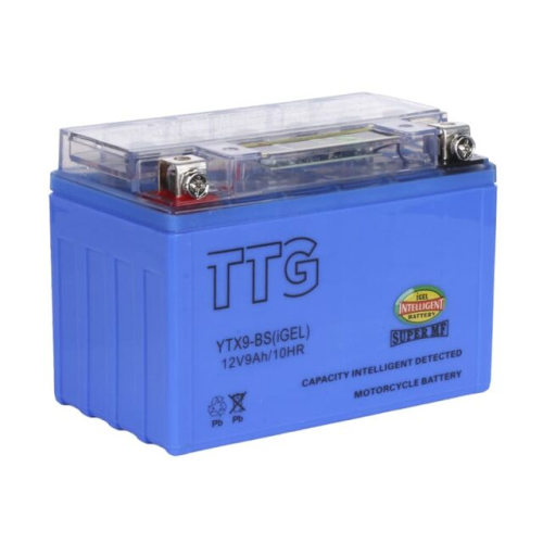 Акумулятор гелевий YTX9-BS 9АH 150*87*107 мм синій, з індикатором TTG - OUTDO
