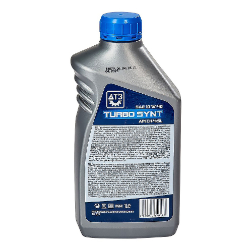 Олія моторна ДТЗ TURBO SYNT DIESEL 10W-40 API CH-4/SL каністра 1л